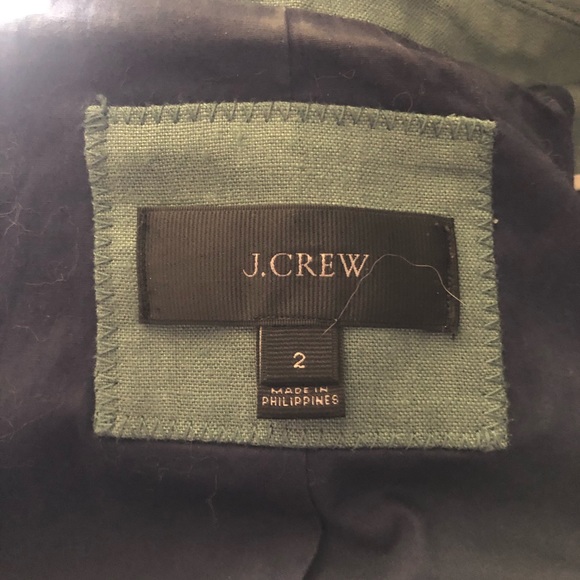 J.Crew Regent Blazer Linen. Size 2. - Picture 5 of 5